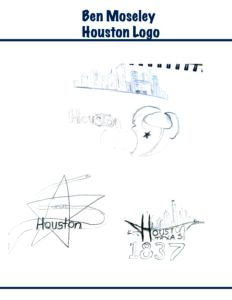 Sketches of Houston logo idea