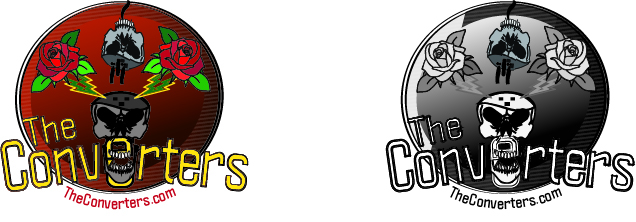 The Converters Fully Color & Grayscale Logo