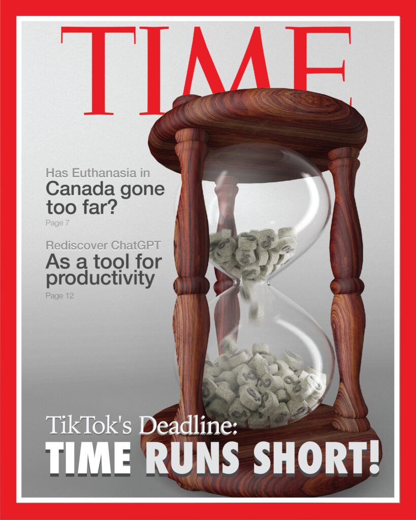 TIME Magazine Tik Tok's Dealine Time runs out Mockup