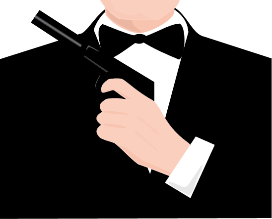 James Bond Cover Suit Adobe Illustrator from Adobe Stock